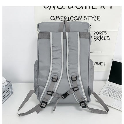 Red Trendy Street Style Backpack - Large Capacity for Hiking, Students & Everyday Use