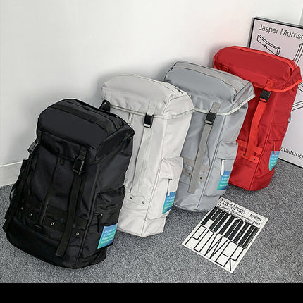 Red Trendy Street Style Backpack - Large Capacity for Hiking, Students & Everyday Use