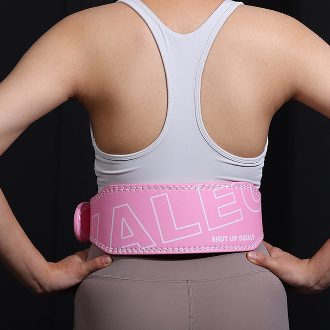 Size S Pink Professional Weightlifting Belt with Sponge Padding