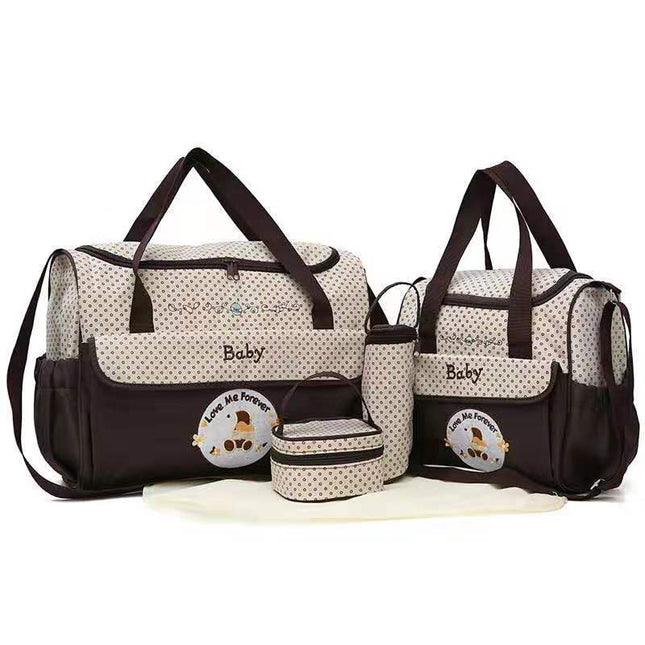 Coffee 5-Piece Mommy Bag Set