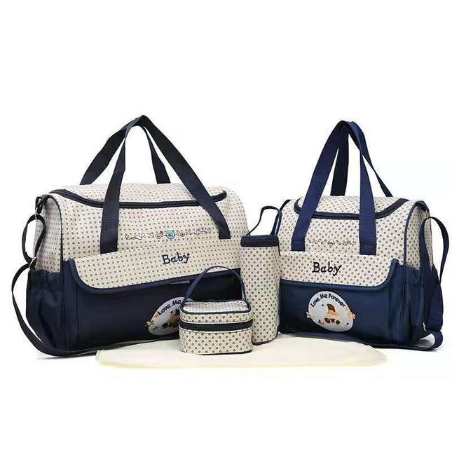 Dark Blue 5-Piece Mommy Bag Set