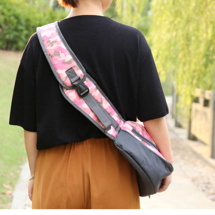 Size L Yellow Dog Pattern Lightweight Single Shoulder Pet Sling Bag -  Stylish Durable Oxford Fabric Carrier