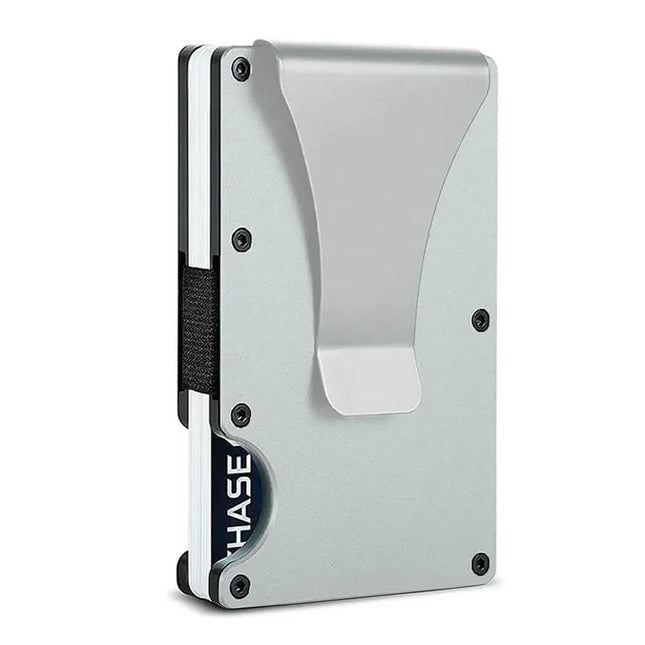 2 Pcs Silver Aluminum Alloy RFID Blocking Wallet – Compact