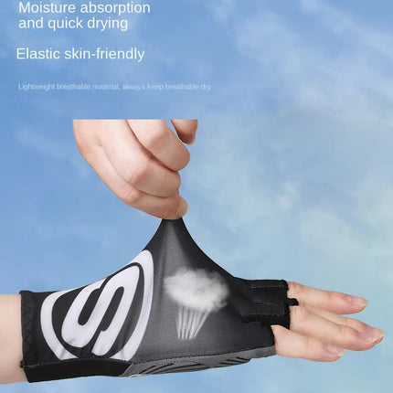Size XL Red Breathable Half-Finger Cycling Gloves - Anti-Slip, Shockproof, and Durable for Men & Women