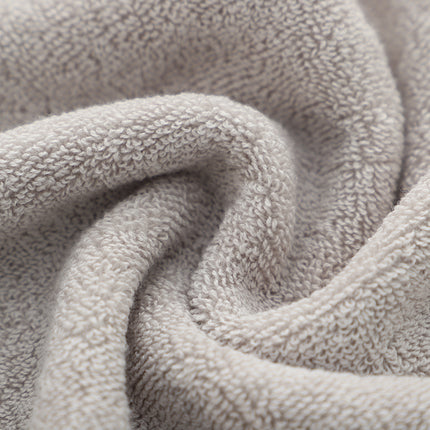 Light Gray Soft Cotton Bath Towel - 70x140cm, Quick Dry, Super Absorbent