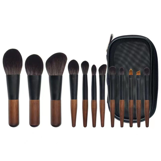 Style A 12-Piece Mini Portable Makeup Brush Set