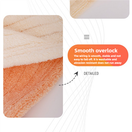 Beige Soft Coral Fleece Towel and Bath Towel Gift Set - 5-Piece Luxurious Absorbent Set