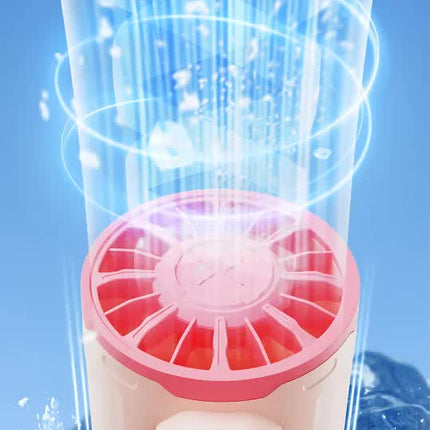 Purple 100-Speed Mecha Handheld Fan | USB Rechargeable High-Speed Mini Fan | Powerful & Silent | Lightweight 150g with 6-8 Hour Battery Life
