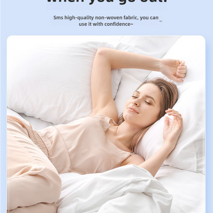 4 Packaging White Disposable Travel Bedding Set - Waterproof & Clean, Soft Non-Woven Fabric, 4 Pieces Set for Twin Beds
