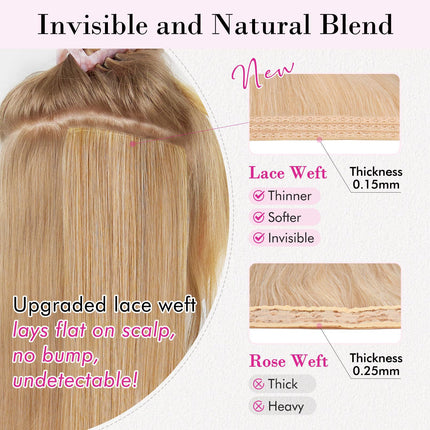 Black and Brown 12-Inch Clip-in Wavy Hair Extensions - 4-Piece Set,  Easy to Apply, Instant Volume Boost
