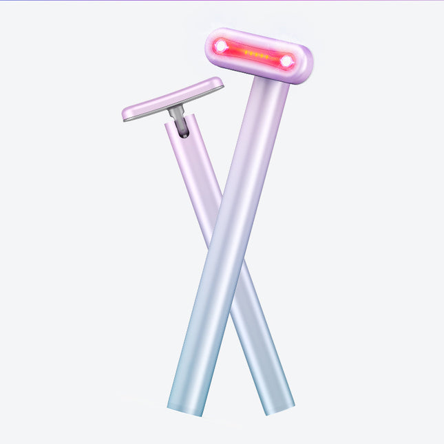 Gradient Pink Eye Massager for Dark Circles and Puffiness