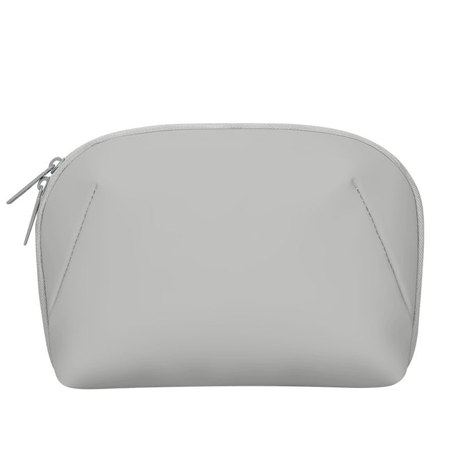 Grey Large Capacity Multi-functional PU Digital Storage Organizer Bag Waterproof & Portable for Cables