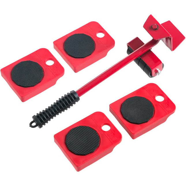 2 Pcs Red Heavy Duty Furniture Moving System Sliding Dolly Tools for Easy Transport of Appliances Furniture