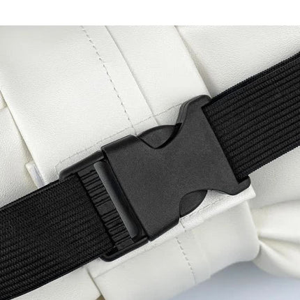 1 Pair (Headrest + Pillow) Black Cute Bowtie Car Headrest Pillow and Waist Cushion Set, Stylish Houndstooth Design, Soft Neck and Back Support for Car Interior