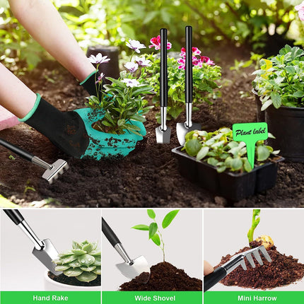 24-Piece Bonsai Tree Tool Kit for Gardening Starters Complete Bonsai Care Set with Organizer Bag – design and finish