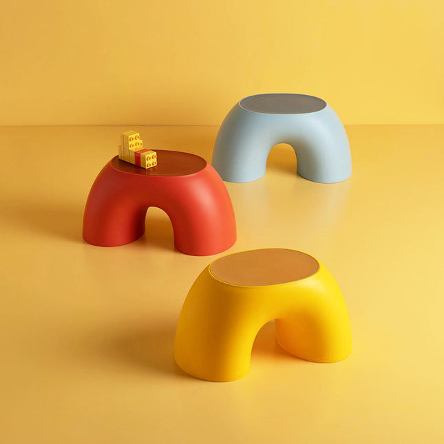 Red Minimalist Round Shape Footstool – product detail