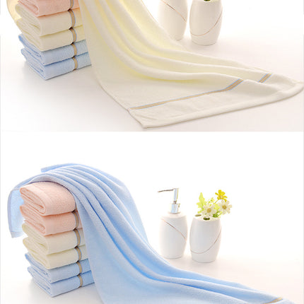 Pink Luxury Soft Cotton Towel Set - 5-Piece Bathroom Towels, Absorbent & Quick-Drying, Gentle for Sensitive Skin
