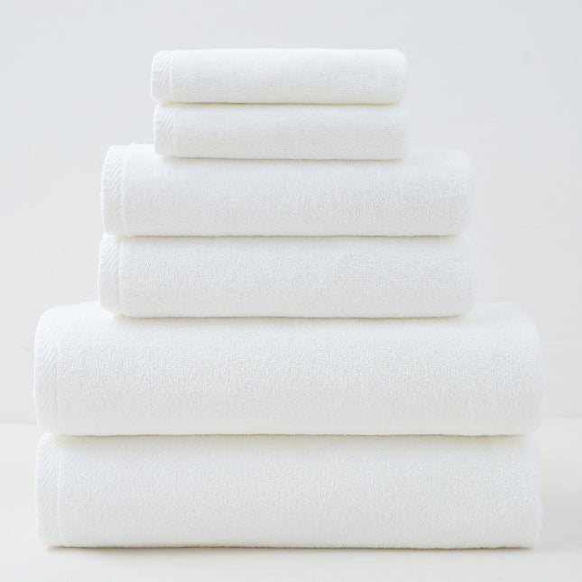 White Premium Cotton Towel Set