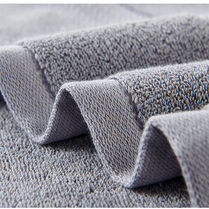 Grey Premium Thick Cotton Bath Towel for Adults - Soft and Absorbent Bathroom Towel