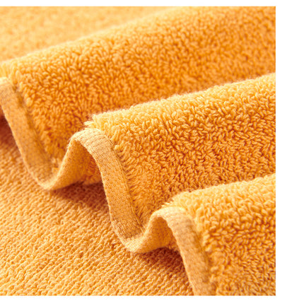 Orange Premium Thick Cotton Bath Towel for Adults - Soft and Absorbent Bathroom Towel