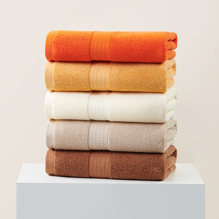 Red Premium Thick Cotton Bath Towel for Adults - Soft and Absorbent Bathroom Towel