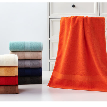 Red Premium Thick Cotton Bath Towel for Adults - Soft and Absorbent Bathroom Towel