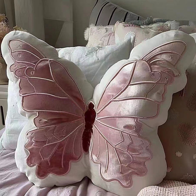 Pink 30cm Butterfly Shaped Throw Pillow
