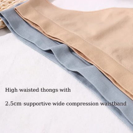 Size S Skin Comfortable  High-Waisted Thong Underwear - 3-Pack for Everyday Comfort