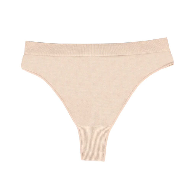 Size L Skin Comfortable High-Waisted Thong Underwear