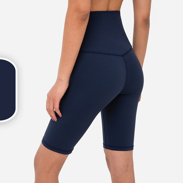 Size S True Navyl Seamless High-Waisted Yoga Shorts for Women