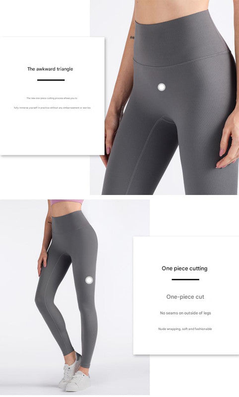 Size S Dark Blue High-Waisted Seamless Yoga Pants for Women