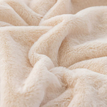 Light Blue 100*160cm Plush Toscana Throw Blanket - Soft Flannel Fleece for All Seasons, Perfect for Couch & Bed
