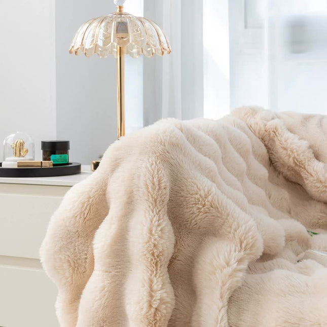Dark Brown 100 160cm Plush Toscana Throw Blanket – product detail