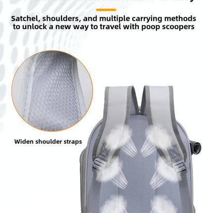 Yellow Pet Carrier Backpack - Space Capsule Design for Cats & Small Dogs