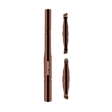 Versatile 4-in-1 Portable Makeup Brush  - Eyeshadow & Eyebrow Brushes for Flawless Looks
