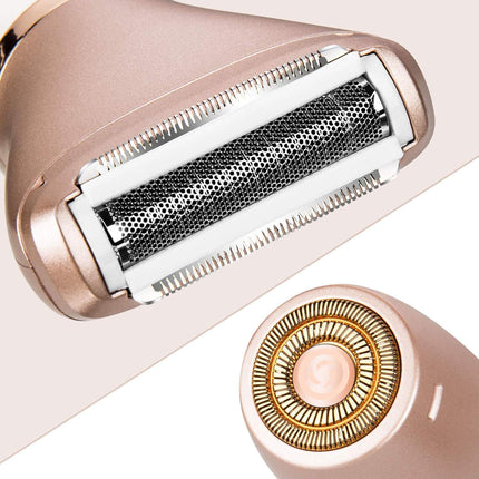 2-in-1 Women's Hair Removal Device - Electric Shaver & Facial Epilator, USB Rechargeable, Waterproof