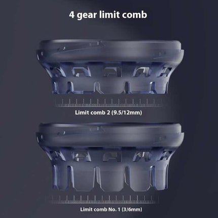 Ergonomic Cordless Hair Clipper with LCD Display - USB-C Rechargeable Head Shaver