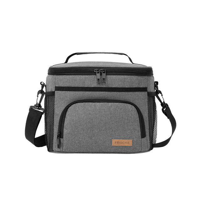 Grey Insulated Lunch Bag Cooler Tote