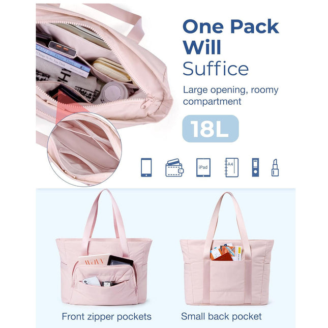 Pink Versatile Women's Gym Tote Bag with Yoga Mat Strap – product detail