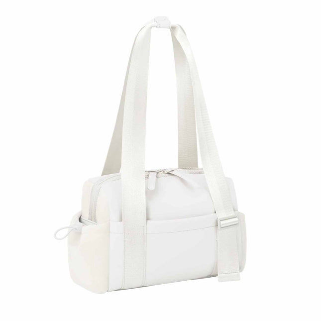 Stylish white Mini Gym Bag & Travel Tote