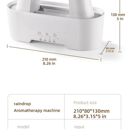 Black 300ml Ultrasonic Aroma Diffuser with Cracked Light Design - Cool Mist Humidifier for Home and Office