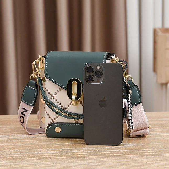 Green Stylish Korean Minimalist Crossbody Bag – product detail