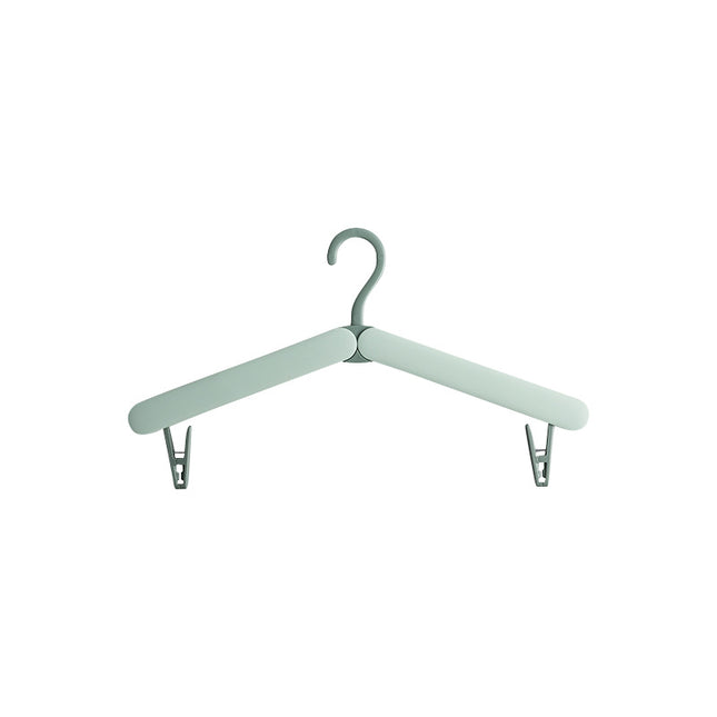 2PCS Green Portable Travel Hanger with Hidden Clips