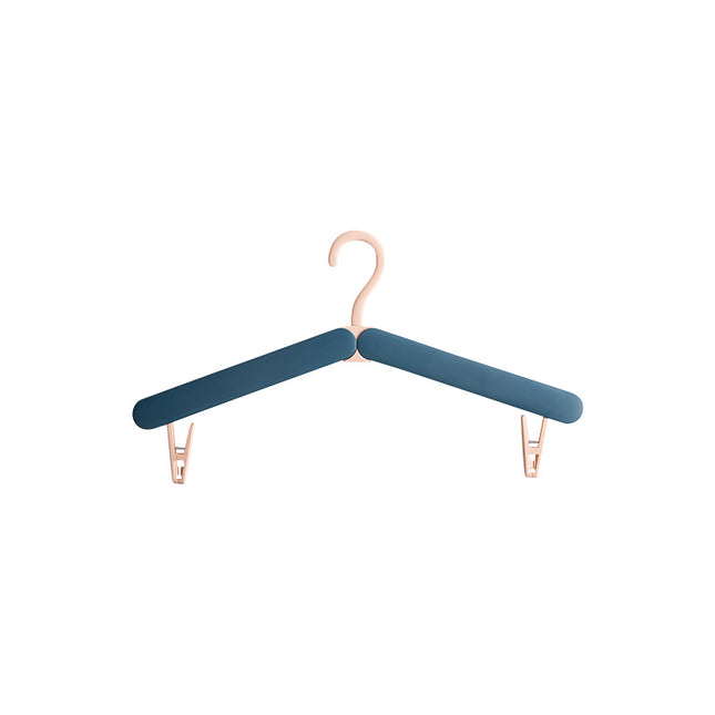 2PCS Blue Portable Travel Hanger with Hidden Clips