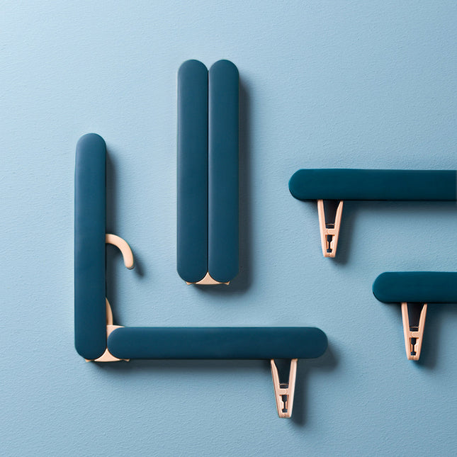 2PCS Blue Portable Travel Hanger with Hidden Clips – product detail