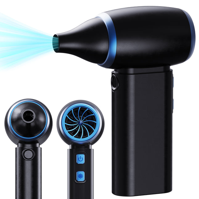 Black Portable Turbo Handheld Blower Fan