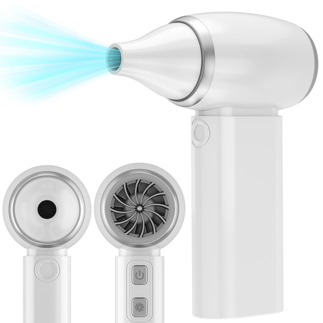 White Portable Turbo Handheld Blower Fan