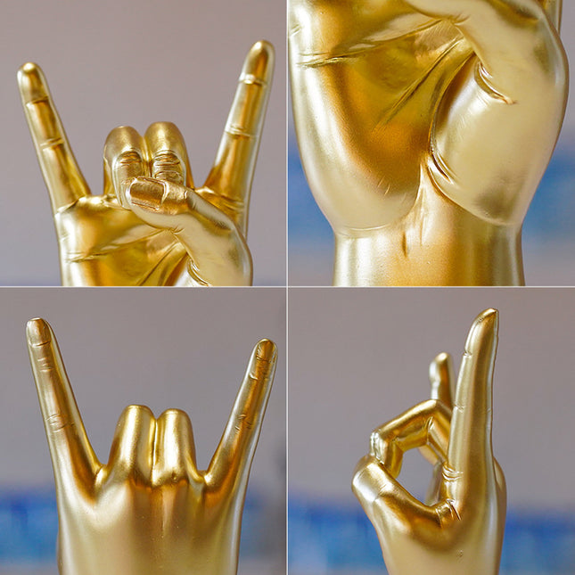 Black Right Hand Resin Rock and Roll Hand Figurine – product detail
