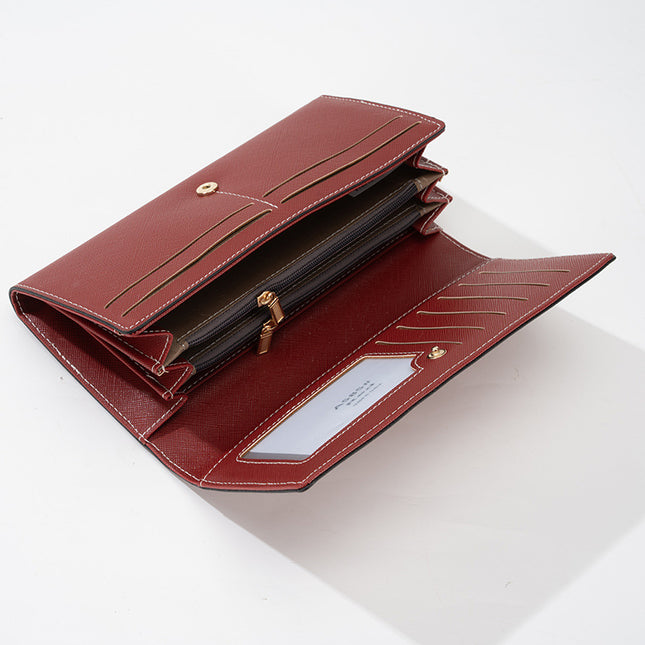 Black PU Slim Wallet with Polyester Interior – product detail