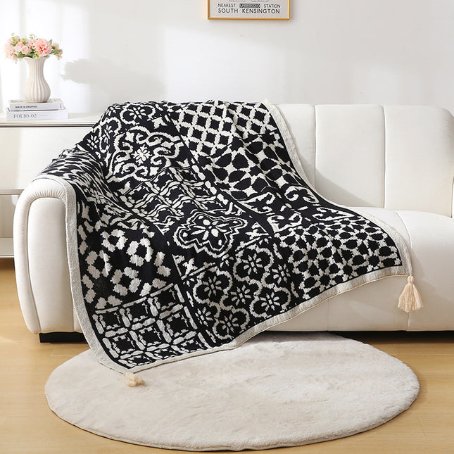 Bohemian Style Sofa Throw Blanket